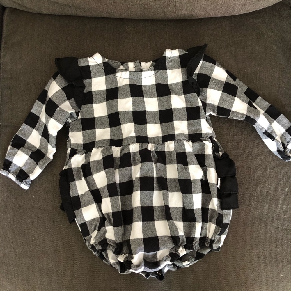 Ruffle Butts long sleeve romper.